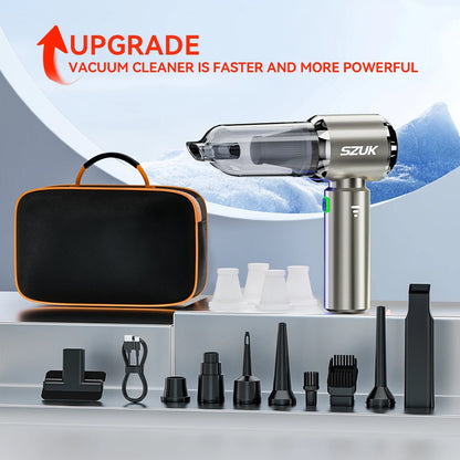 SZUK 18000PA Mini Car Vacuum Cleaner Wireless Handheld Cleaner Cleaning Machine Strong Powerful Portable Vacuum Cleaner Car