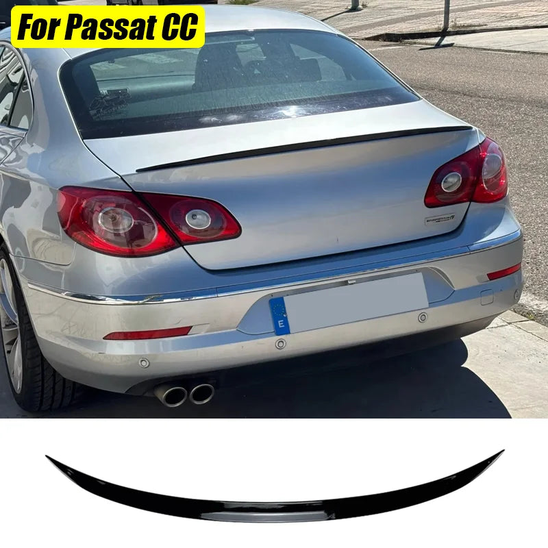 For 2009-2018 VW Volkswagen Passat CC Gloss Black Rear Trunk Spoiler Lip Bodykit Accessories