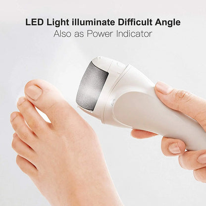 Pritech Charged Electric Callus Remover for Heels Grinding Pedicure Tools Professional Pedi Foot File Care for Dead Hard Skin
