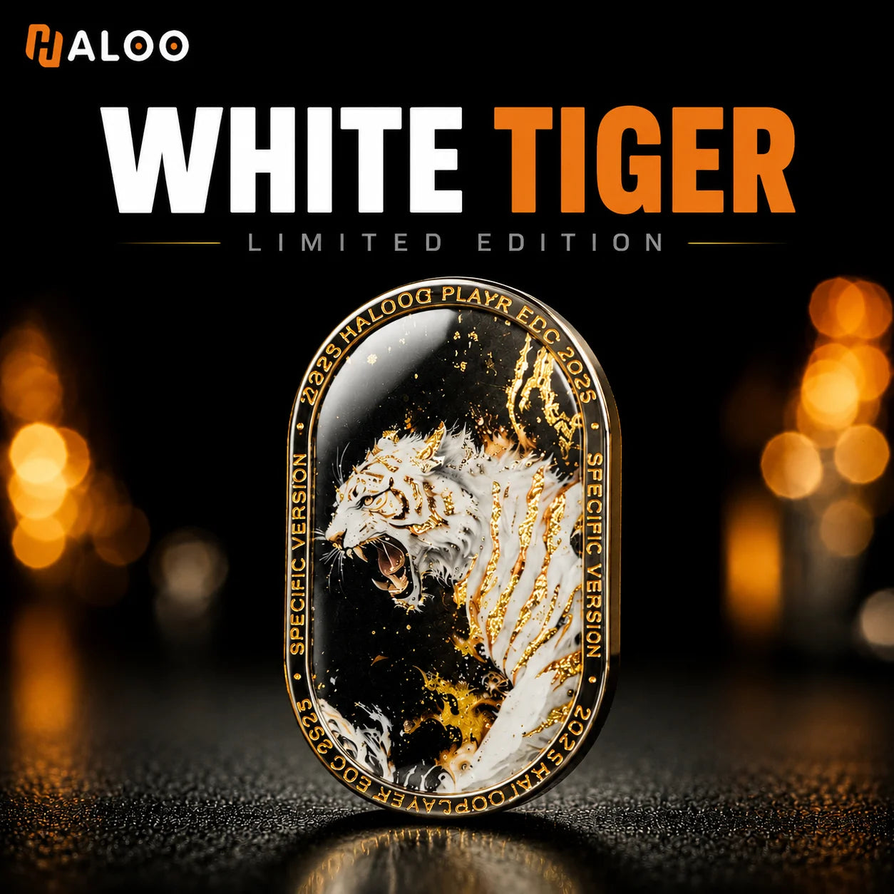 HALOOPLAYER Original Official EDC Fidget Spinner Slider Toys Custom DIY EDC Sea Shark Metal Stainless Steel Anti Stress Relief