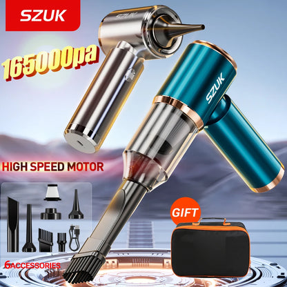 SZUK Car Vacuum Cleaner Strong Suction Cordless Cleaning Machine Powerful Portable Wireless Mini Vacuum Cleaner for Car and Home