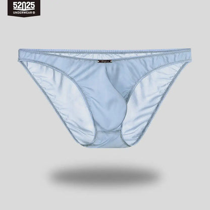 52025 Men's Ultra-Light Mini Briefs – Semi-Transparent, Silky-Soft Nylon, 3D Anatomical Pouch and Barely-There Comfort