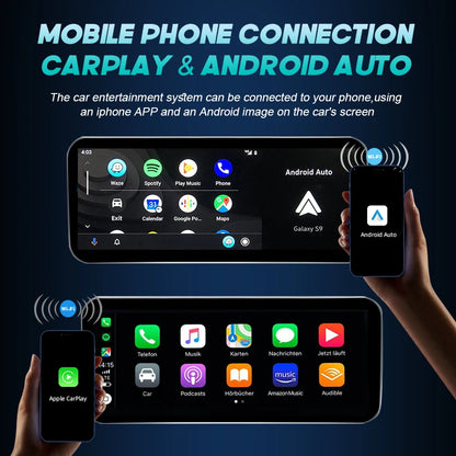 Android 14 CarPlay For Mercedes Benz C Class W205 GLC X253 2014-2018 Car Multimedia Navigation GPS SWC DSP 4G WiFi