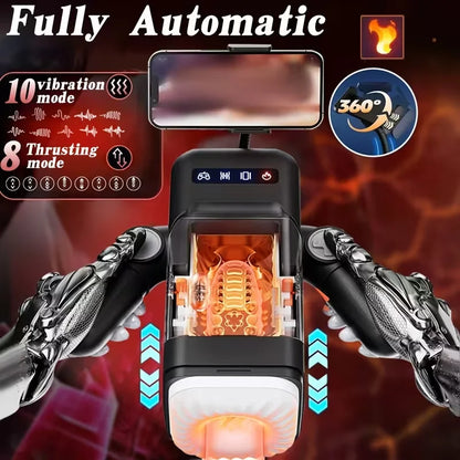 Automatic Thrusting Male Masturbator Cup hande Blowjob Pocket Pussy Strong Stroker Real Pocket Pussy Adult Sex Toys for Men