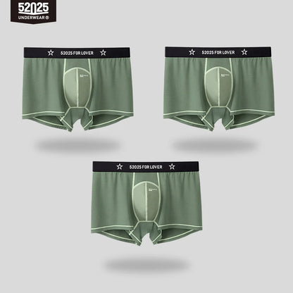 52025 Men's Viscose Boxers – 3D Capsule Support Pouch with Breathable Comfort, Adaptive Fit, Sculpted Lift and All-Day Comfort