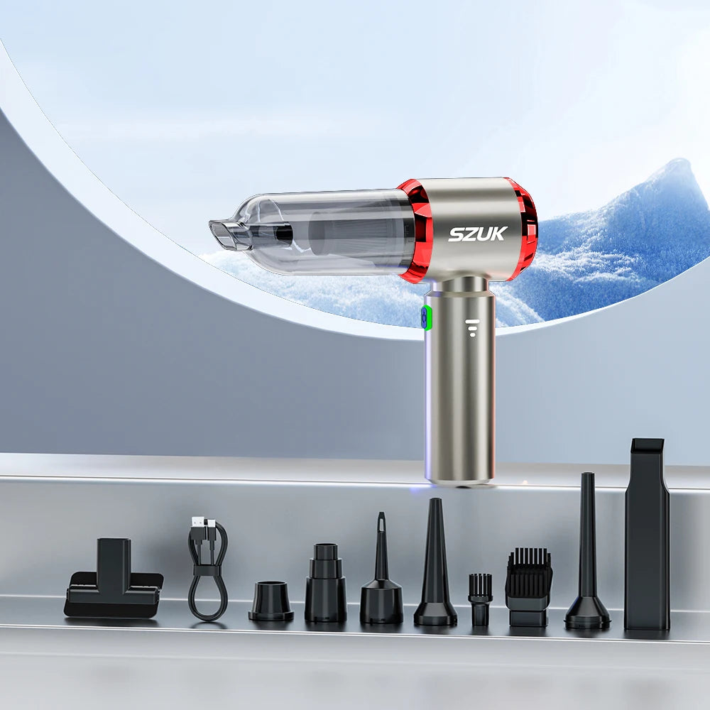 SZUK 18000PA Powerful Car Vacuum Cleaner Wireless Mini Vacuum Cleaner Strong Suction Portable Handheld Vacuum Cleaner for car