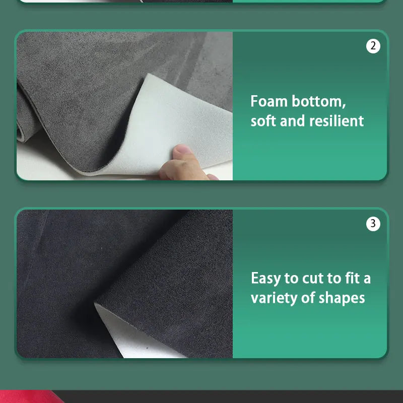 Suede Auto Headliner Material for Car Ceiling Lining Repair Car Roof Fabric Car Lining Interior 100/200/300x140cm Foam Backed