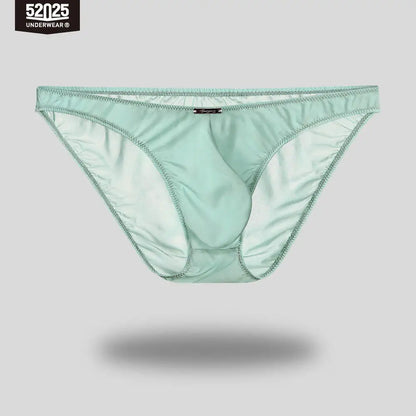 52025 Men's Ultra-Light Mini Briefs – Semi-Transparent, Silky-Soft Nylon, 3D Anatomical Pouch and Barely-There Comfort