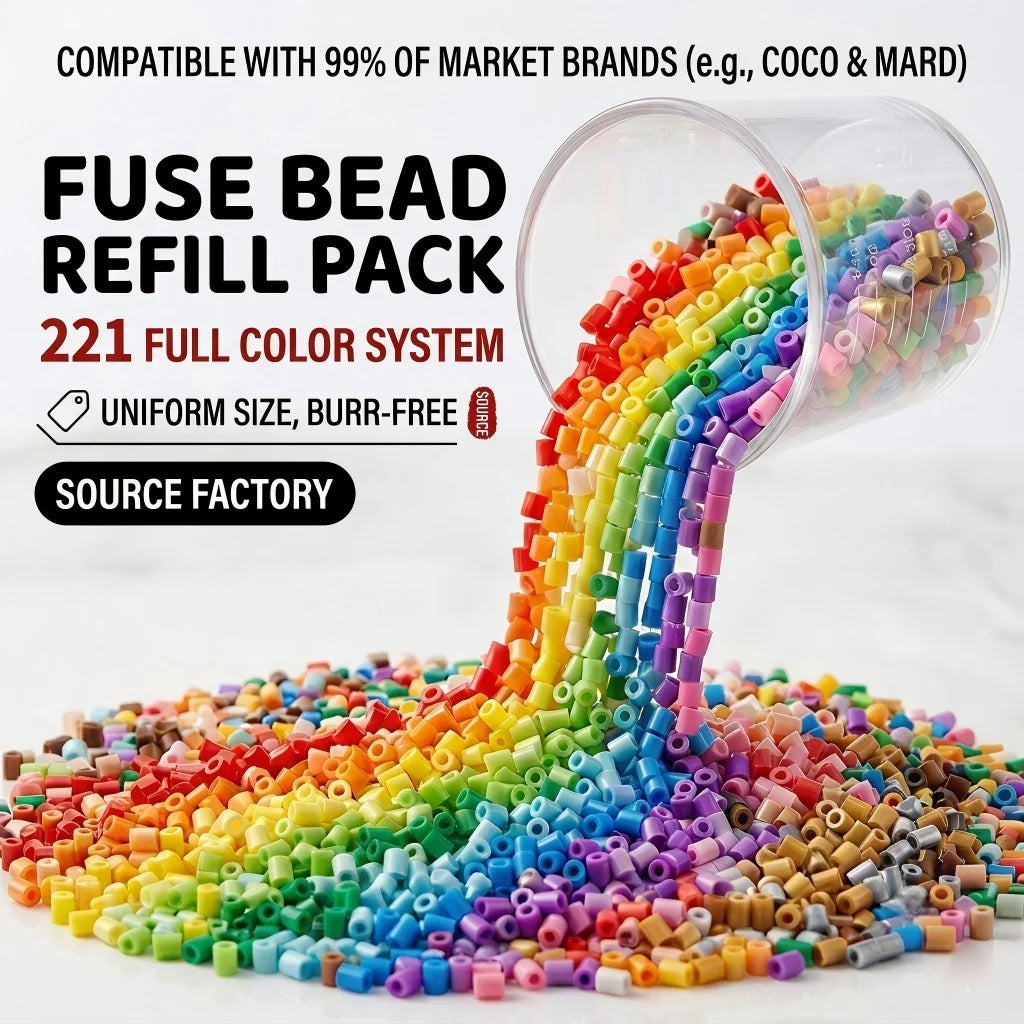 DIY 5mm Fuse Beads Perler Set 221 120 Colors 1000PCS/Color Iron Hama Beads For Kids Puzzles Pixel Art Construction Toys Children