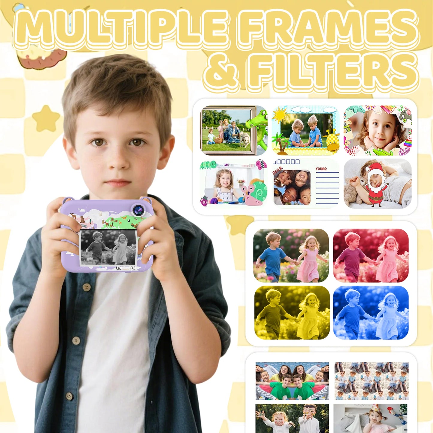 Children's printable camera toy small camera gift for boys and girls
