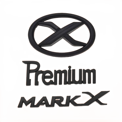 3D ABS MARK X Emblem Premium Car Badge X Rear Truck Car Stickers Car Decor For Toyota MARKX MARK-X Car Accessories