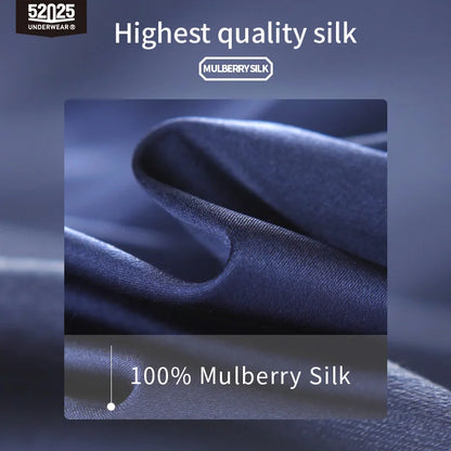 52025 Men’s 100% Mulberry Silk Pajama Set – Relaxed Fit, Natural Luxury and Exceptional Comfort. Pure Silk Loungewear