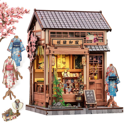 CUTEBEE Book Nook Kit 3D Wooden Puzzle DIY Bookend Insert Model Building Kit Laser Cut Precision Pieces for Home Decor Office