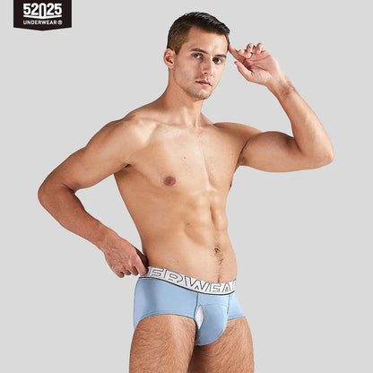 52025 Men's Dual Pouch Briefs – Ultra-Soft Modal, Patented Separation Pouch with Silk Mesh Support and Breathable Comfort