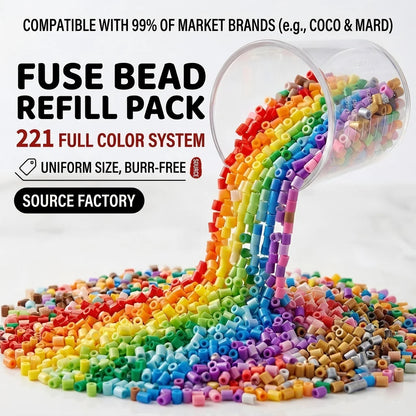 5mm Perler Fuse Beads Set 221 Colors 120 Colors 1000PCS Hama Beads DIY Ironing Puzzle Educational Toy Gift For Kids Children