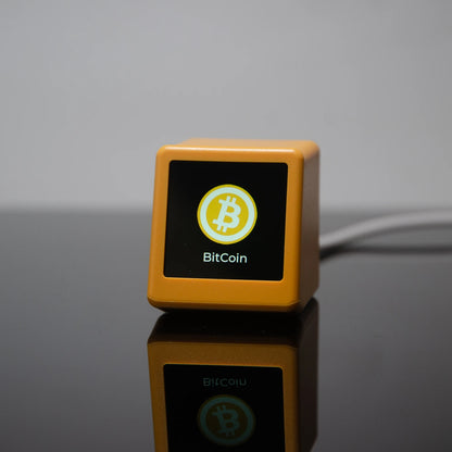 GeekMagic PRO BitCoin Cryptocurrency,Stocks,Futures,Currency Exchange Rate,Price Tracker Ticker,Time Clock Weather Display