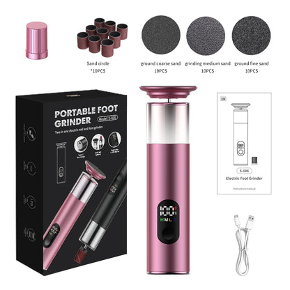 High Quality Electric Foot Callus Remover, Auxiliary Lighting, Unisex, with 30pcs Sandpaper Discs, electric Callus Remover Tool