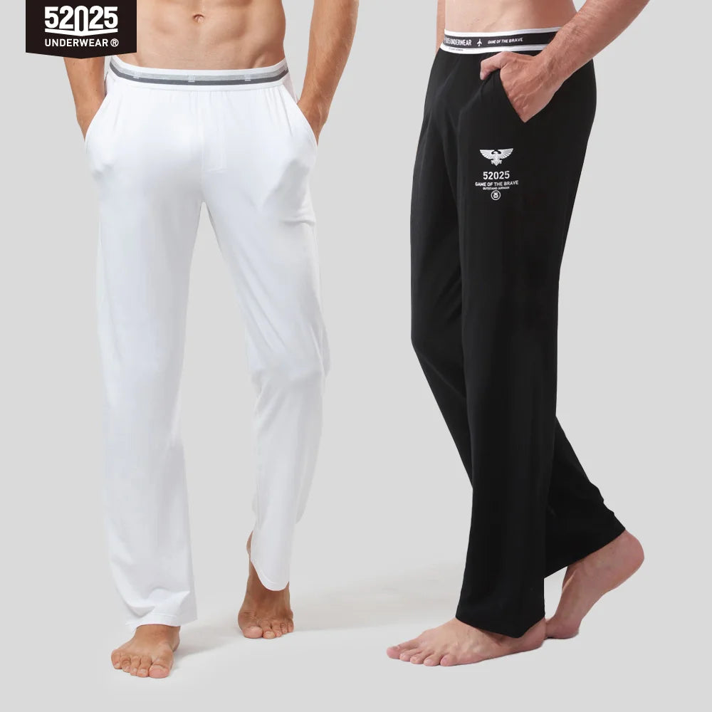 52025 Men's Cotton Modal Pajama Pants (2-Pack) – Silky-Soft Lounge Pants with Relaxed Fit, Side Pockets & Lightweight Comfort