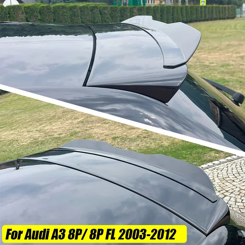 Rear Roof Lip Spoiler For Audi A3 8P 2004 2005 2006 2007 2008 2009 2010 2011 2012 2013 Sportback Car Tail Wing Decoration