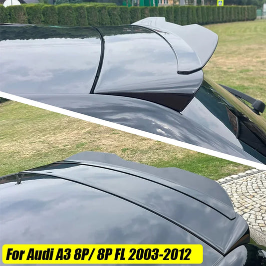 Rear Roof Lip Spoiler For Audi A3 8P 2004 2005 2006 2007 2008 2009 2010 2011 2012 2013 Sportback Car Tail Wing Decoration