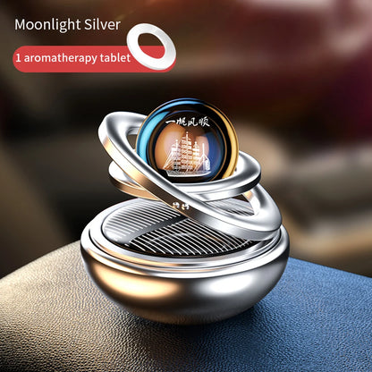 Solar Car Air Freshener Rotating Fragrance Decoration Accessories Interiors Men Women Original Auto Flavoring Perfume Diffuser
