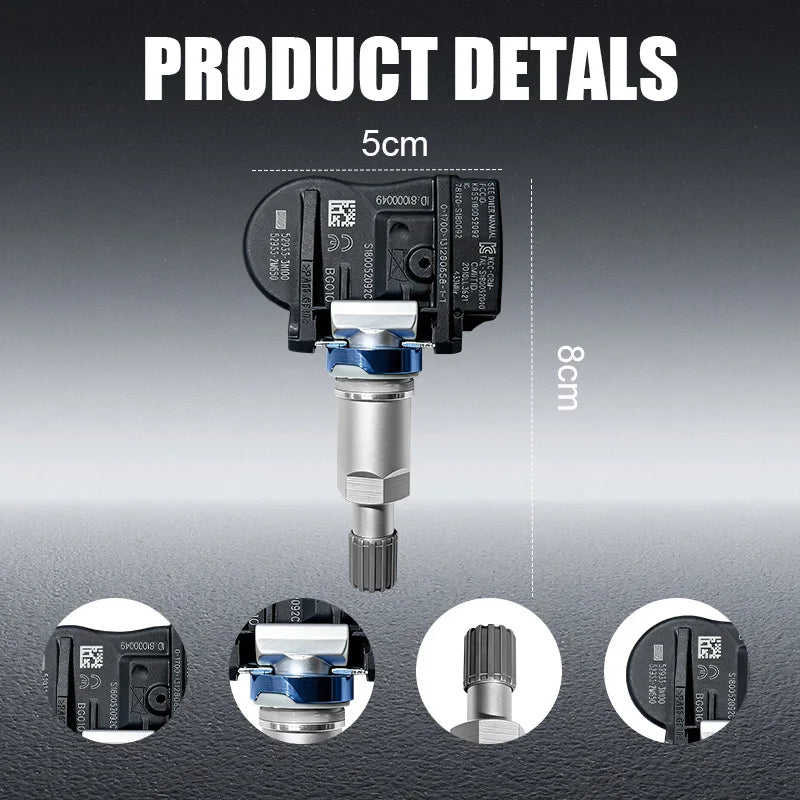 1/4PCS Tire Pressure Monitoring Sensor TPMS 529333N100 For KIA Sorento Hyundai Grand Santafe Sonata Compatible With 529332M650