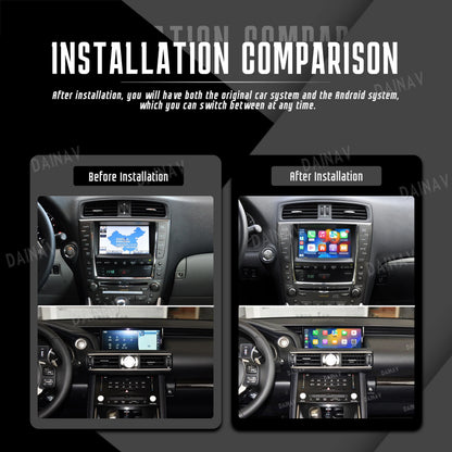Linux Box For 2005-2019 Lexus IS 250 300 350 Wireless Apple CarPlay Android Auto Stereo Upgrade Oem screen Multimedia Player