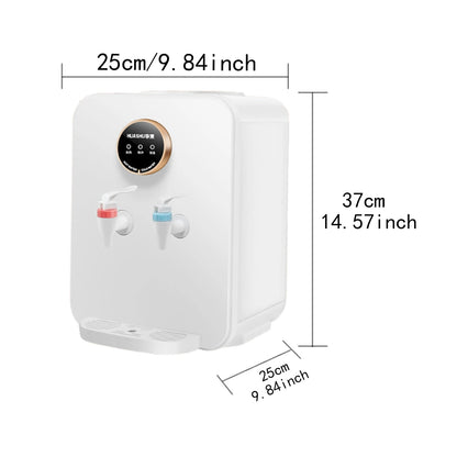 2 in 1 Counter Top Water Dispenser Easy to Use Portable Compact Top Loading Water Cooler Dispenser for Tent RV Dorm Small Place
