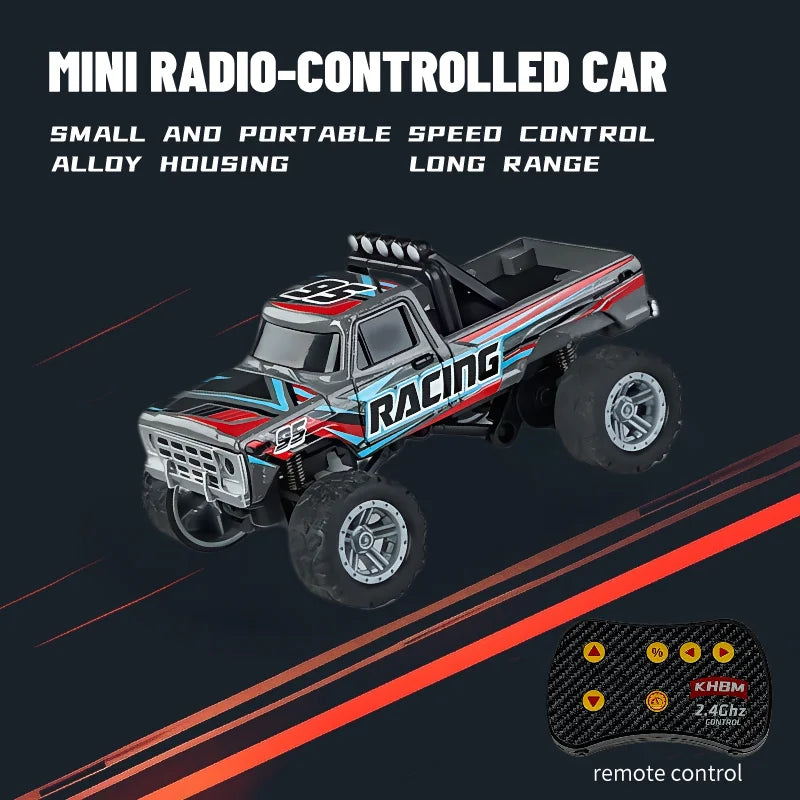 Top RC Car MINI Alloy 1/64 Remote Control Car Convenient to Carry 60 Minutes of Work Time Children's Gifts Electronic Toys