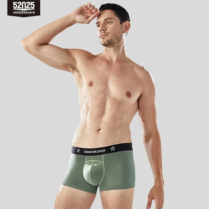 52025 Men's Viscose Boxers – 3D Capsule Support Pouch with Breathable Comfort, Adaptive Fit, Sculpted Lift and All-Day Comfort