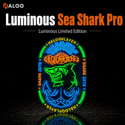 HALOOPLAYER noctilucent fidget slider sea shark pro custom version relieve stress EDC fidget spinner toys