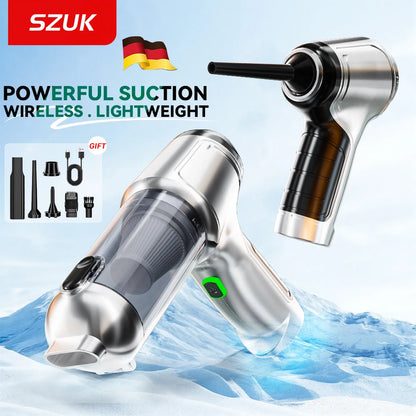 SZUK 638000Pa New Powerful Mini Vacuum Cleaner Handheld Wireless Car Vacuum Cleaner Home Appliance Portable Car Vacuum Cleaner