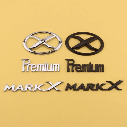 3D ABS MARK X Emblem Premium Car Badge X Rear Truck Car Stickers Car Decor For Toyota MARKX MARK-X Car Accessories