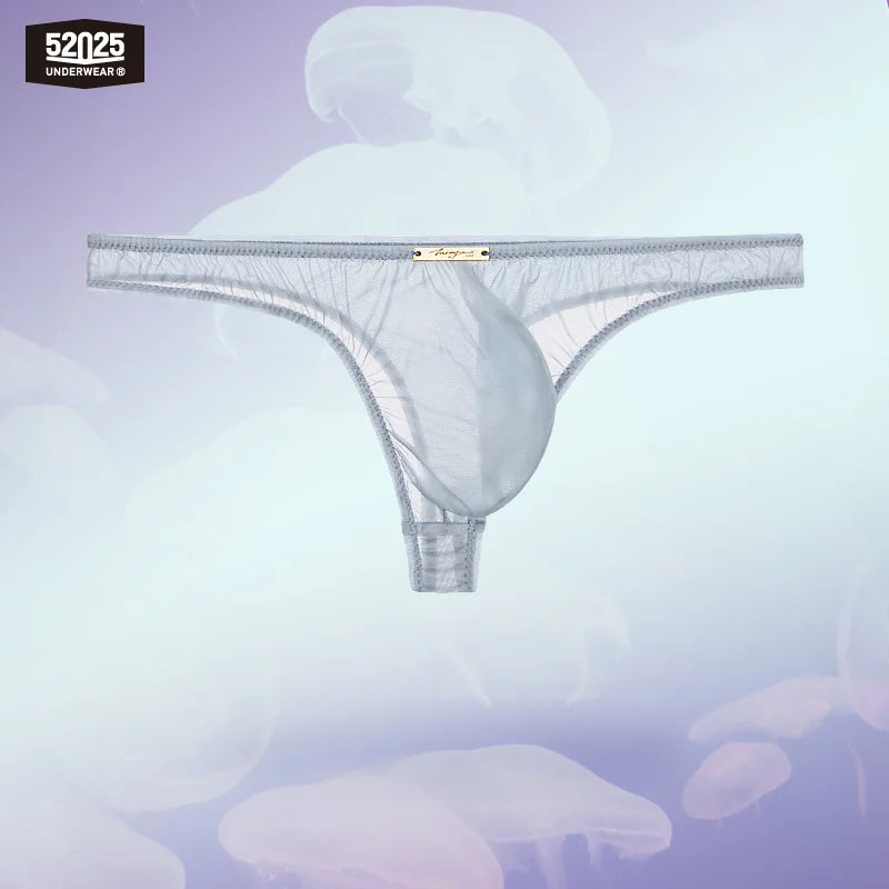 52025 Men's Ultra-Thin Transparent Briefs – Barely-There Feel, 3D Contoured Pouch and Weightless Comfort with Second-Skin Fit