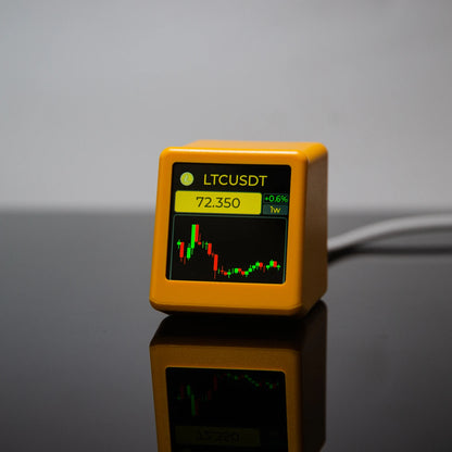 GeekMagic PRO BitCoin Cryptocurrency,Stocks,Futures,Currency Exchange Rate,Price Tracker Ticker,Time Clock Weather Display