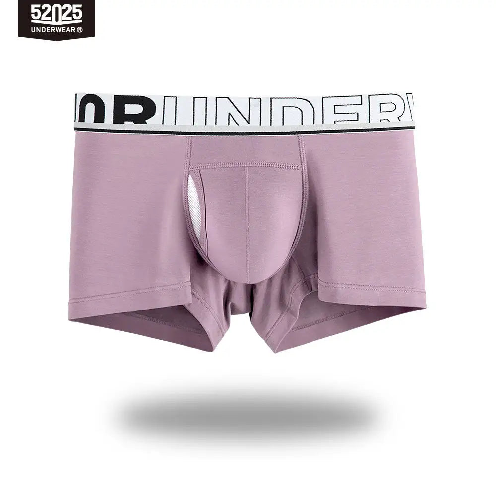 52025 Men's Dual Pouch Boxers – Ultra-Soft Modal, Patented Separation Pouch with Silk Mesh Support and Breathable Comfort
