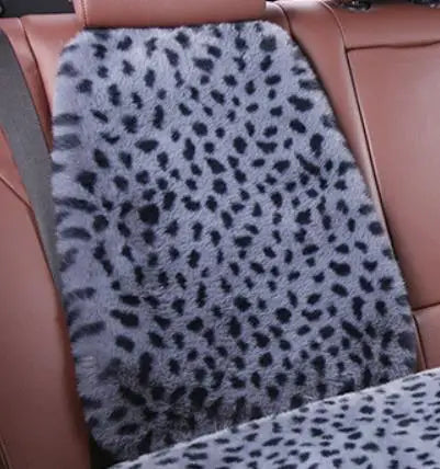 Seat Cushion Leopard Fluffy Pink Covers for Cars Seat Cover Car Decor Accessories Interior for Women for BMW Honda Hyundai LADA