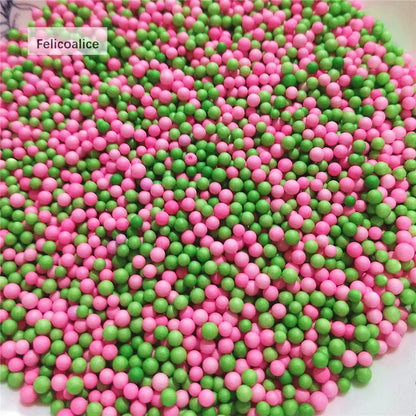 12L DIY Snow Mud Particles Accessories Slime Balls Small Tiny Foam Beads For Floam Filler For DIY Supplies 2-4mm