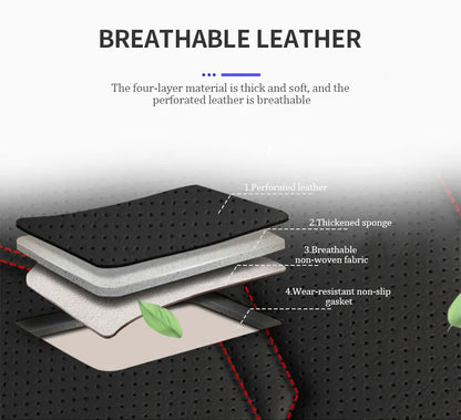 SEAMETAL Pu Leather Car Seat Cover Interior 5 Seater Cushion Protector Universal Four Seasons Automobile Seat Covers Accessories