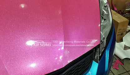12/30/50/58X100CM/LOT FOR CHOICE Premium Blue High glossy diamond vinyl wrap film with air free bubble