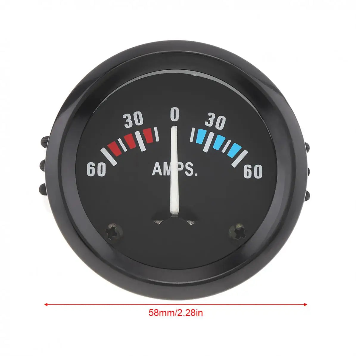 Car Ammeter Voltmeter  Universal  12V 60-0-60 AMP Ammeter Gauge Volt Meter 2" 52MM for Boat Truck ATV AMP Meter Measure for Cars