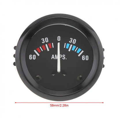 Car Ammeter Voltmeter  Universal  12V 60-0-60 AMP Ammeter Gauge Volt Meter 2" 52MM for Boat Truck ATV AMP Meter Measure for Cars