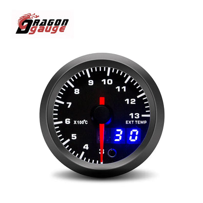 DRAGON GAUGE 52mm Car Tachometer PRM Boost Gauge Voltage EGT Gauge Water Temp Oil Temp Oil Pressure Car Gauge Fit for 12V Car