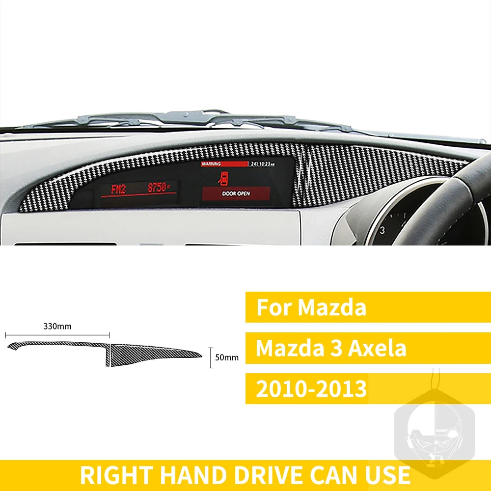 Whole Interior Stickers For Mazda 3 Axela 2010-2013 Carbon Fiber Car Accessories Dash Trim Gear Shift Console Cover Molding
