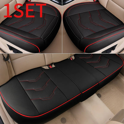 SEAMETAL Pu Leather Car Seat Cover Interior 5 Seater Cushion Protector Universal Four Seasons Automobile Seat Covers Accessories