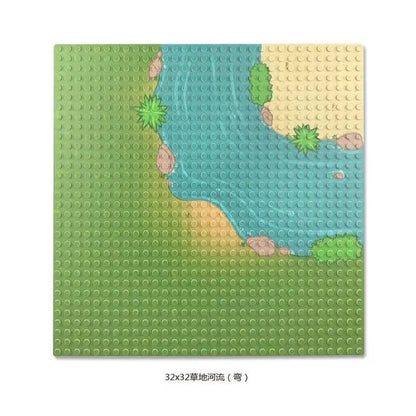32*32 50*50 Dots Classic Base Plates Blocks DIY Small Size City Road Bricks Baseplates Construction Building Toys For Kids Gifts