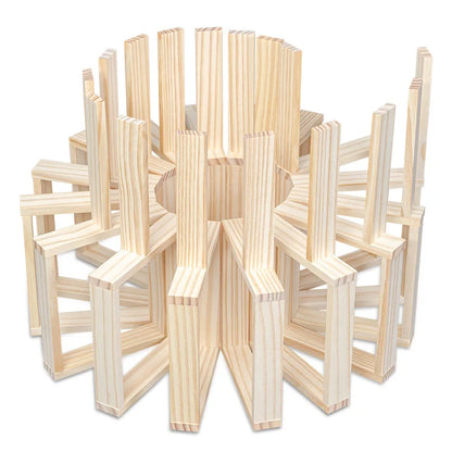 100pcs Wooden Building Block Architecture DIY Educational Toys for Kids Construction Kit Stacking High Block Puzzle Games Child