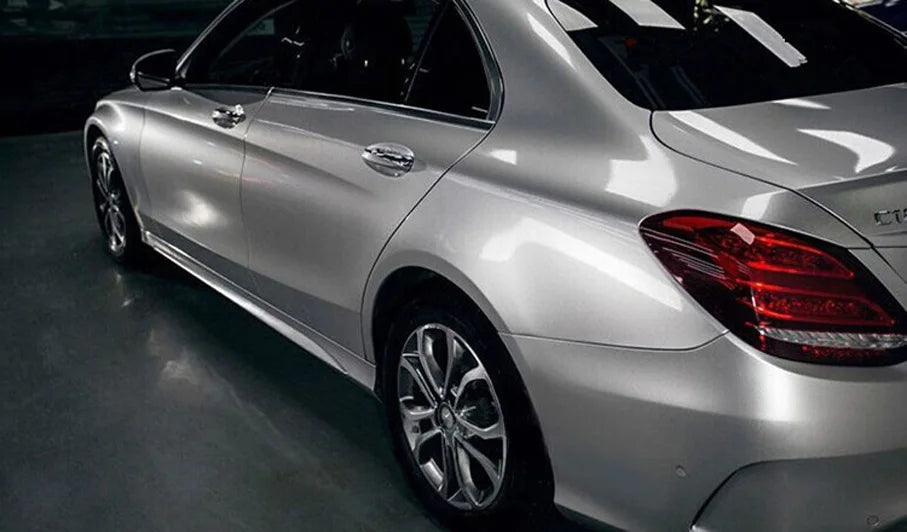 Gloss Metallic Gunmetal Vinyl Wrap Candy Glossy Grey Car Film Sticker With Air Bubble Auto Motorcycle Wrapping Covering Foil
