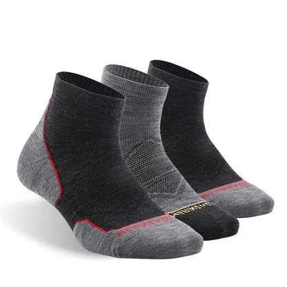 ZEALWOOD Marathon Running Socks, Men's Women's Outdoor Merino Wool Sports Compression Socks Breathable Cushion Cycling 1/3 Pairs