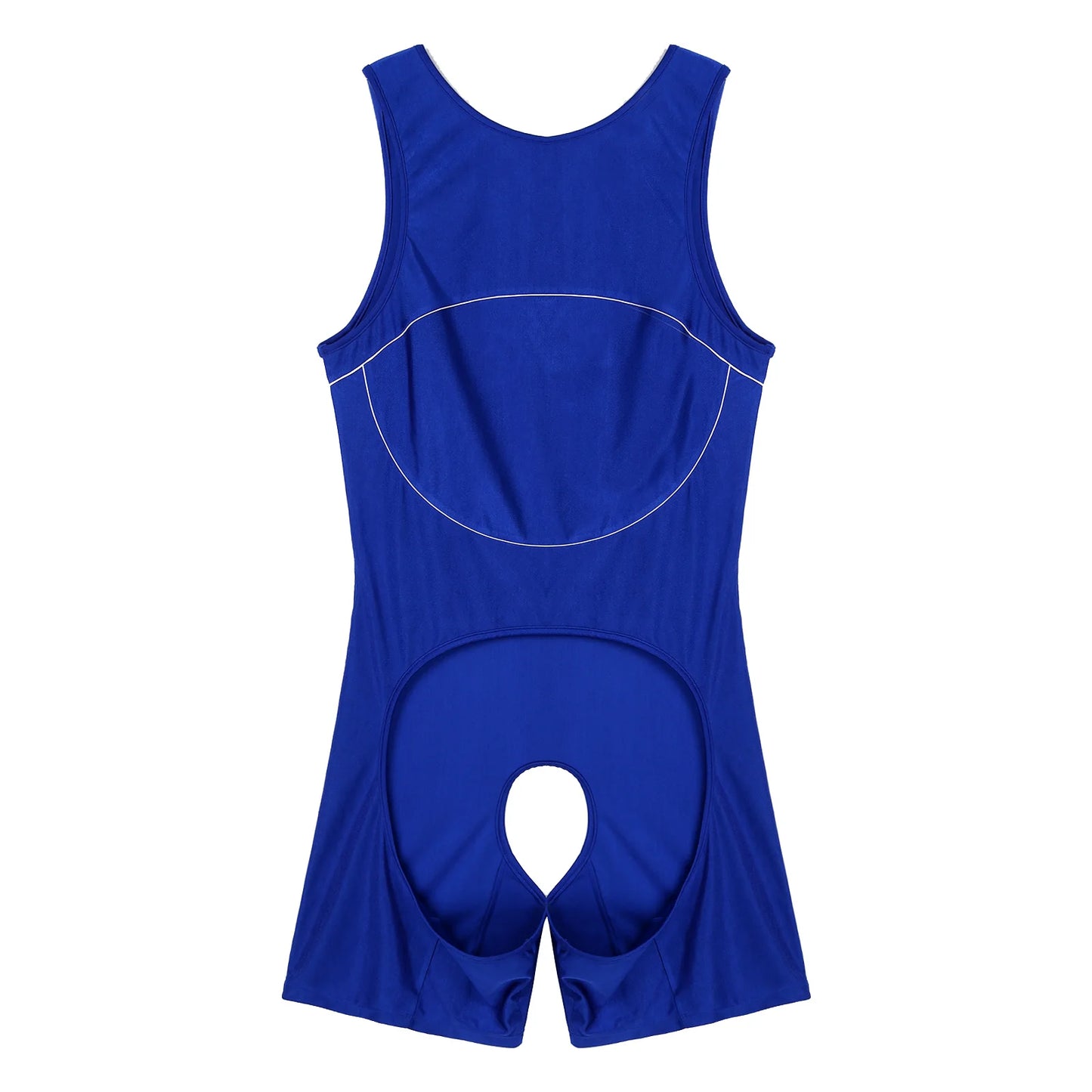 Sexy Mens Lingerie Open Crotchless Bodycon Bodysuit Male Body Shaper One-piece Open Butt Jumpsuit Wrestling Singlet Nightwear
